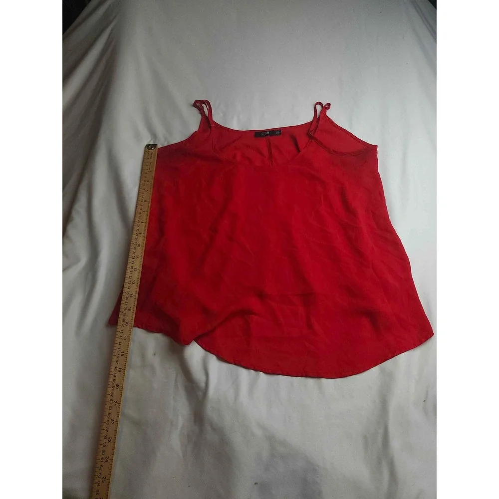 Apt. 9 Essentials Womens Red Adjustable Strap Camisole Tank Top Large